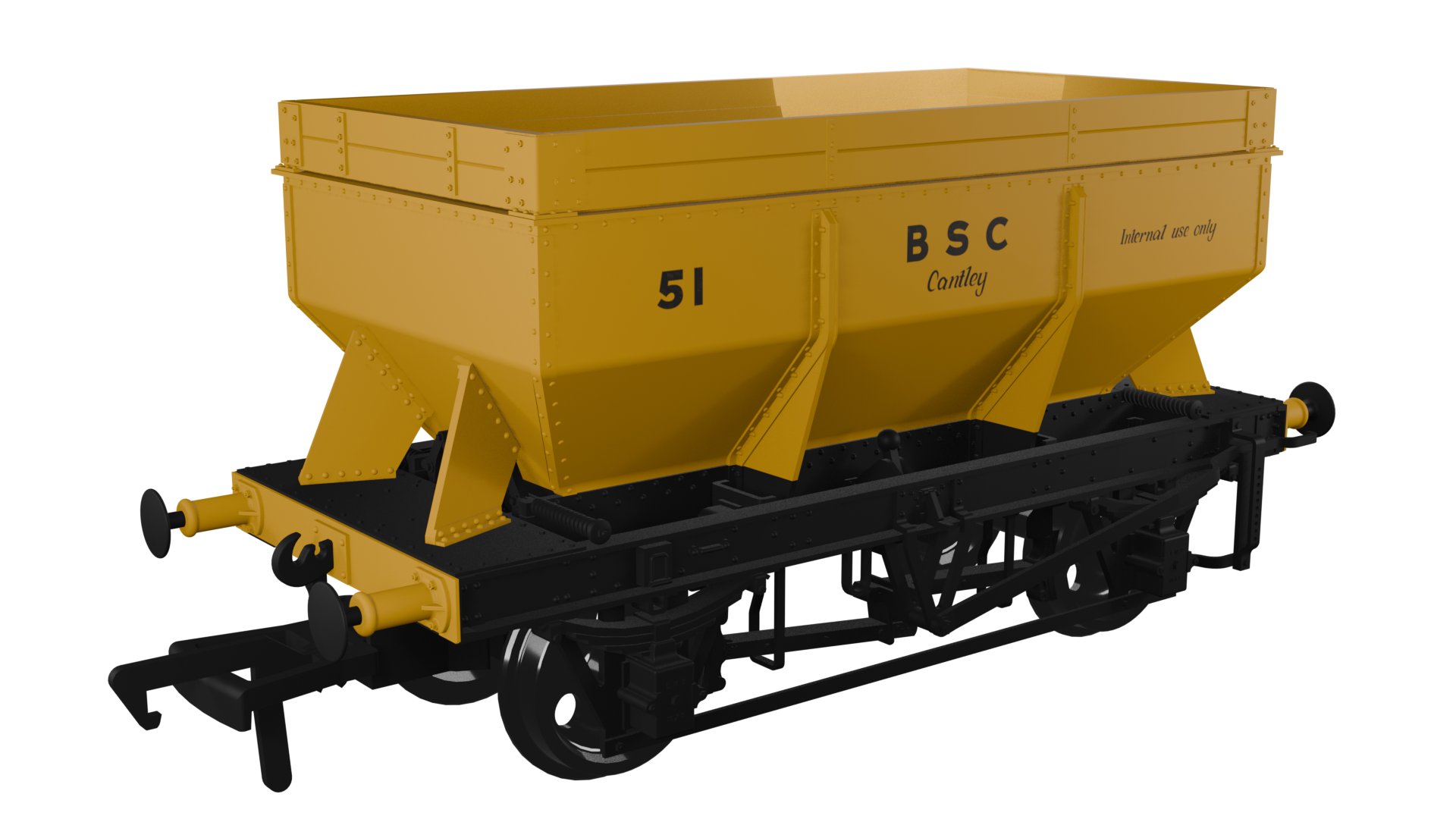 Image of LMS Iron Ore Hopper - BSC Yellow No.51