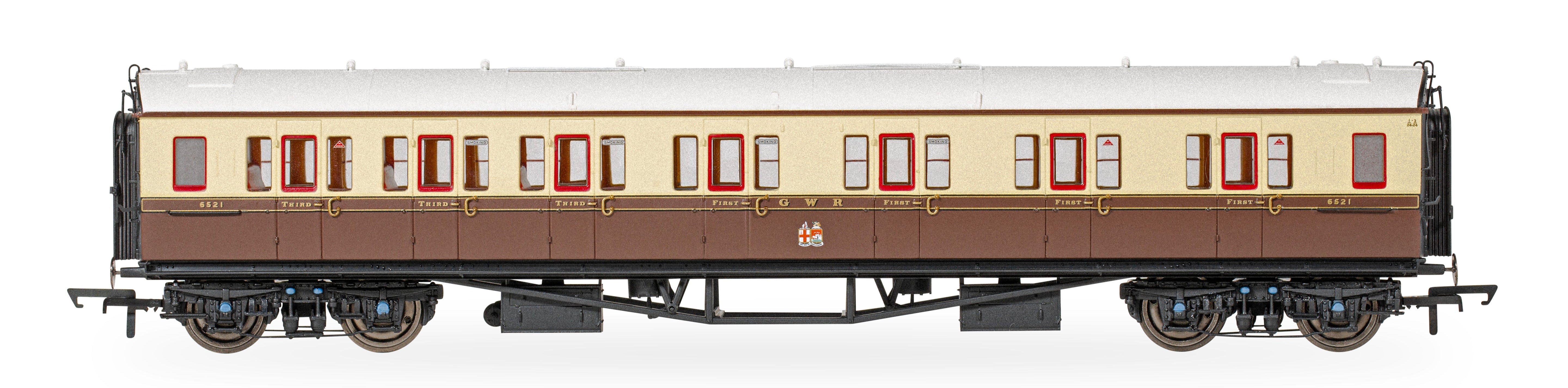 Image of GWR Collett Coaches Corridor Composite LH No.6521
