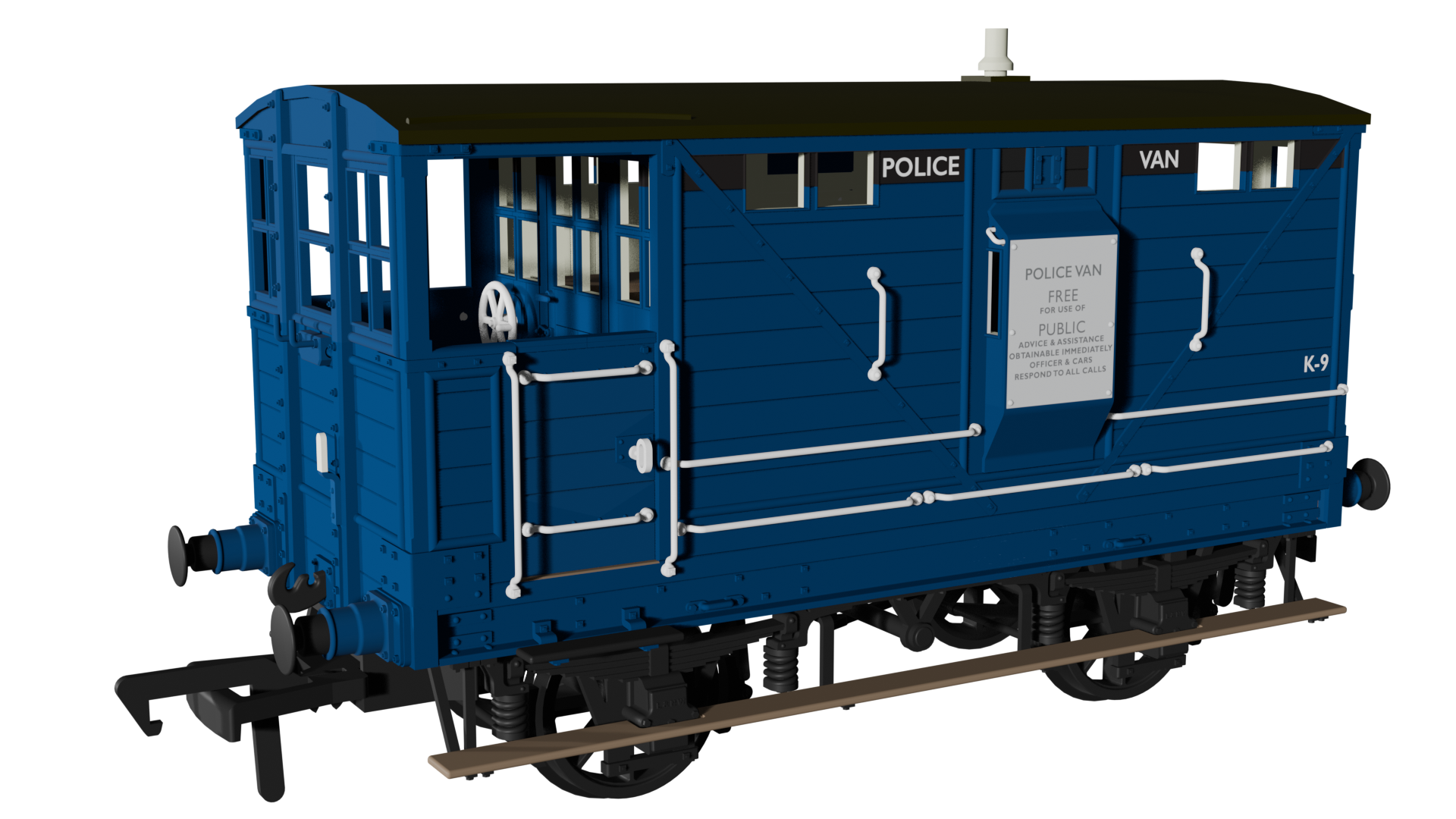 Image of LNWR D17b Brake - Police Blue No.K-9