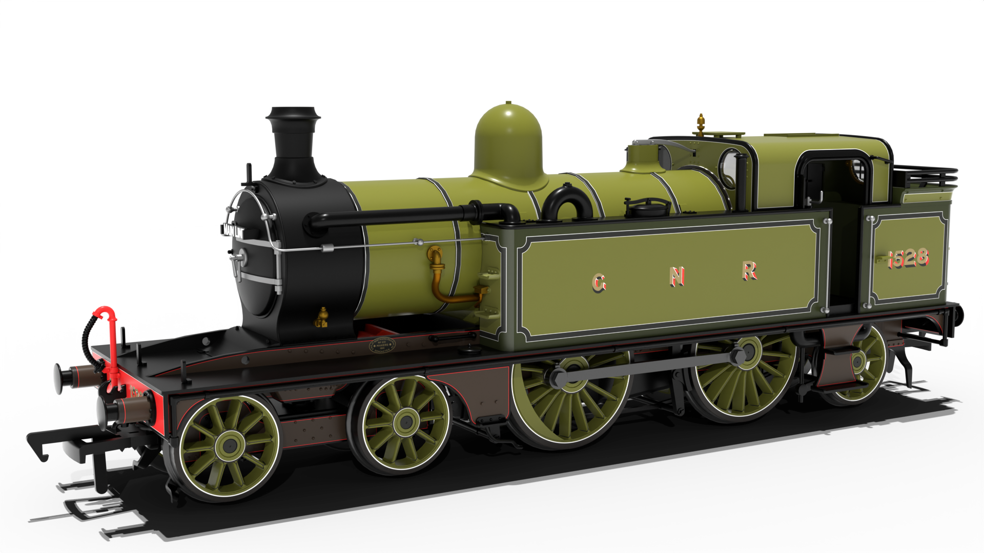 Image of GNR C2 Tank No.1528 GNR Lined Green Steam Locomotive