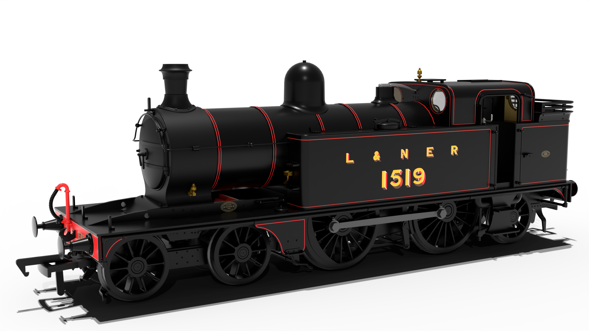 Image of LNER C12 Tank No.1519 L&NER Lined Black Steam Locomotive