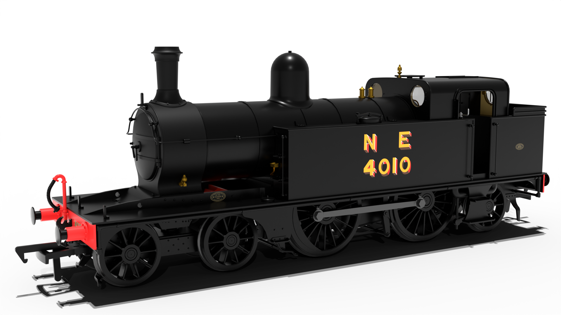 Image of LNER C12 Tank No.4010 LNER Wartime Black Steam Locomotive