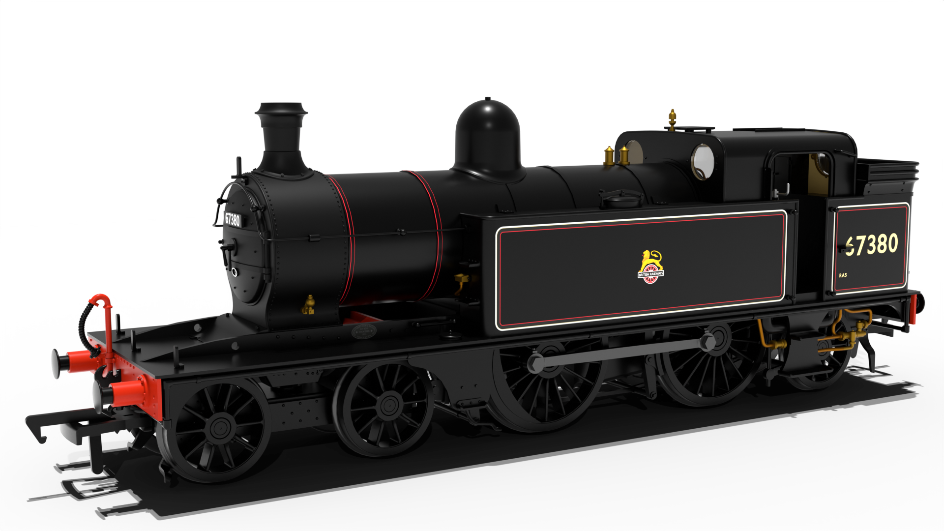 Image of LNER C12 Tank No.67380 BR Lined Black (Early Crest) Steam Locomotive