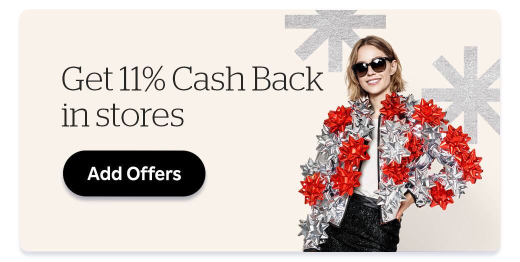 Get extra Cash Back in stores
