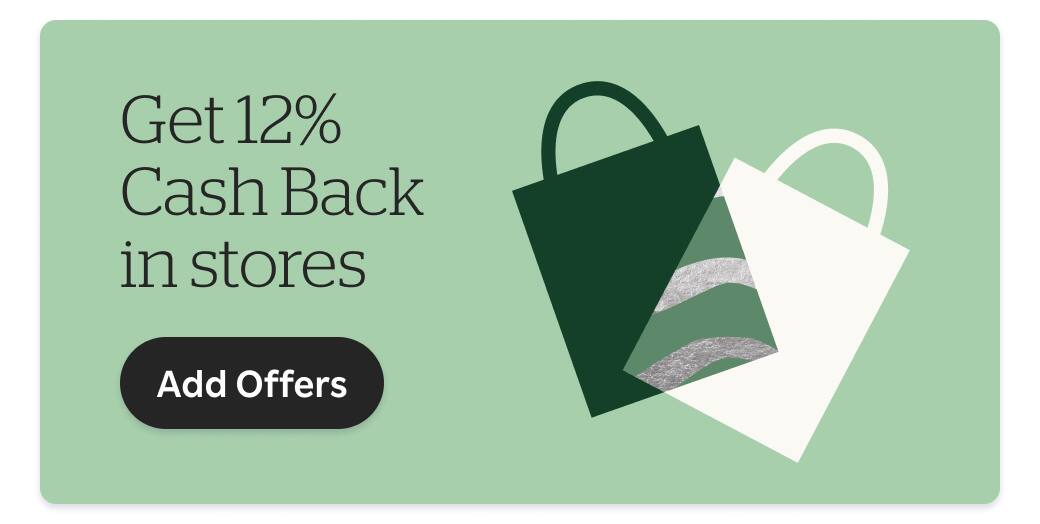 Get 12% Cash Back in stores