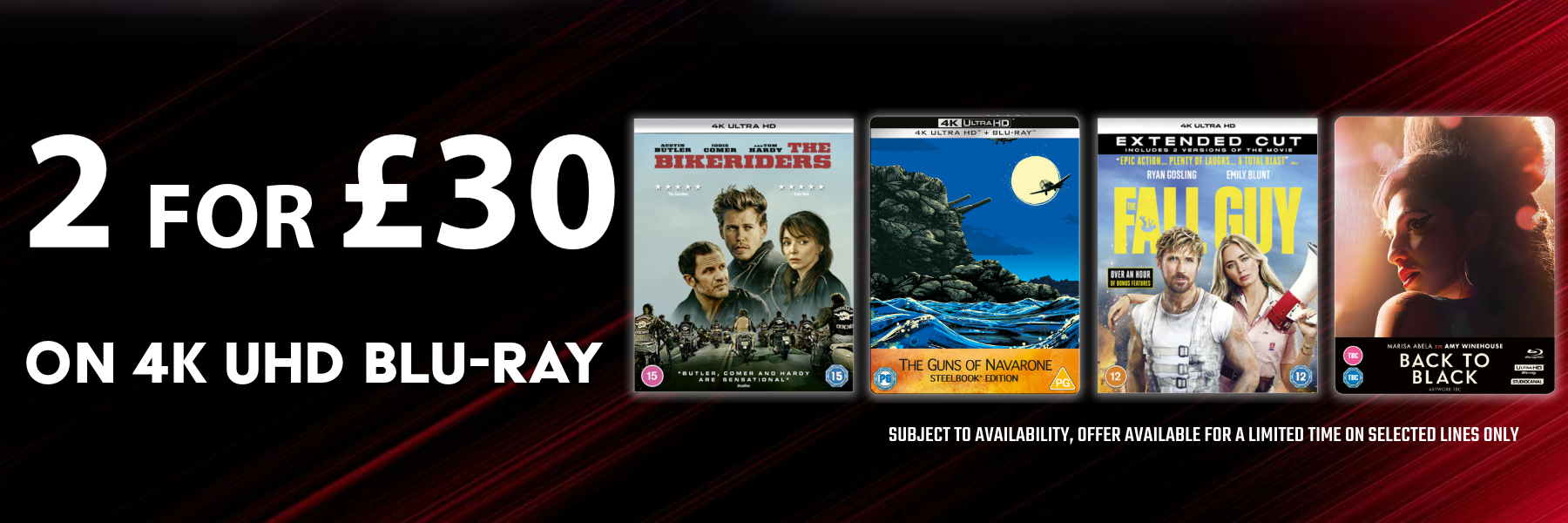 2 for £30 on 4K UHD and Blu-ray - New titles added!