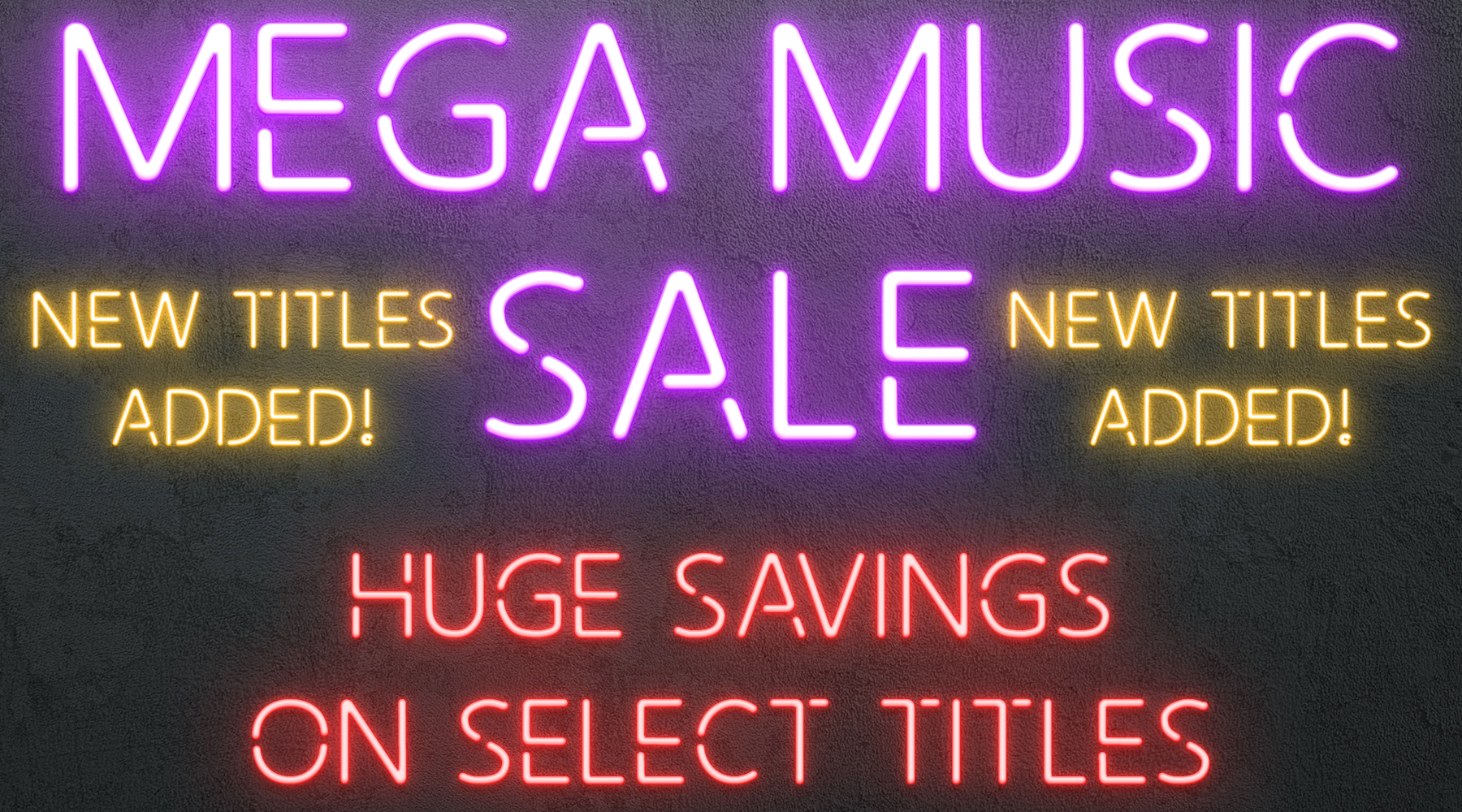 Mega Music Sale - New titles added