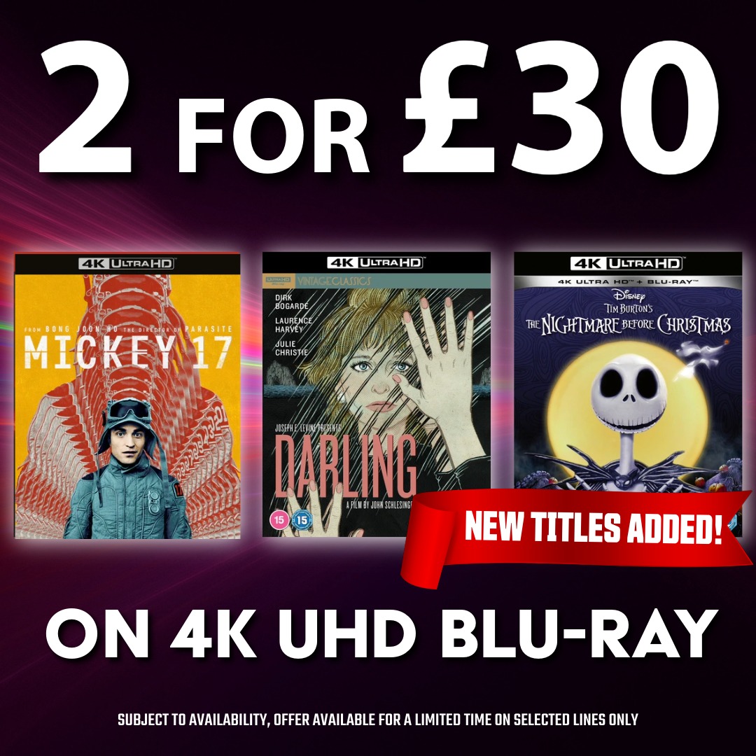 2 for £30 ON 4K Ultra HD Blu-ray
