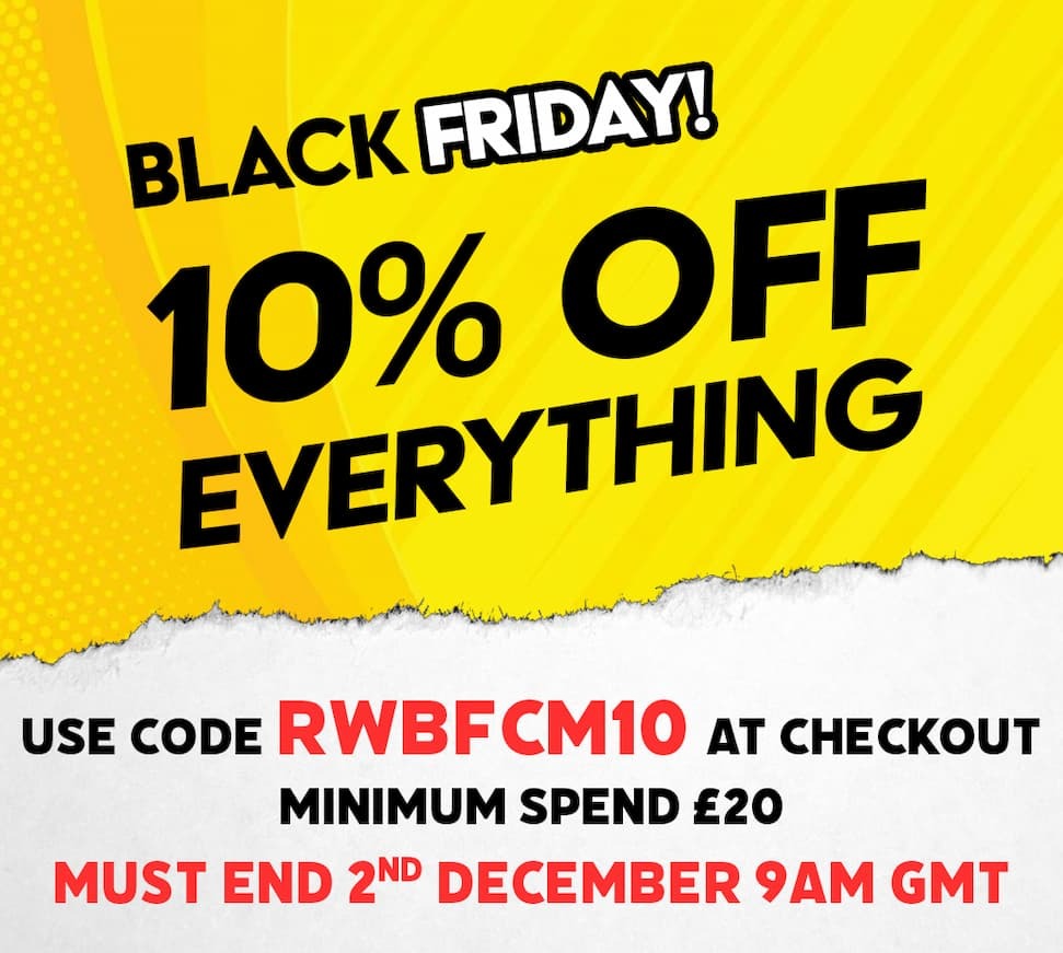 10% Off Everything When You Spend £20 or More. Use Code: RWBFCM10. Ends 9AM GMT Tuesday!