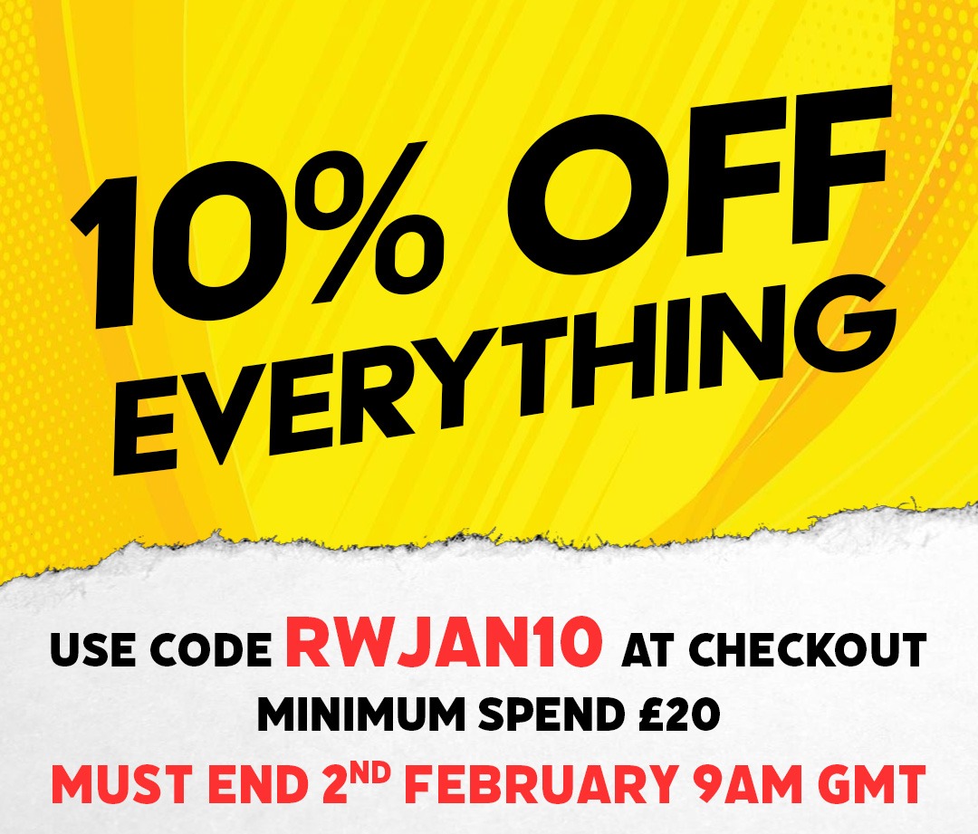 10% Off Everything When You Spend £20 or More. Use Code: RWJAN10. Ends 9AM GMT Monday!