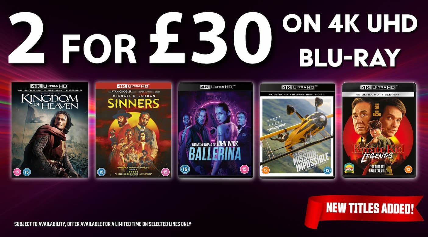 2 for £30 on 4K UHD - New titles added!