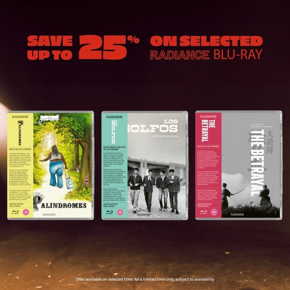 Save up to 25% on selected Radiance Films titles