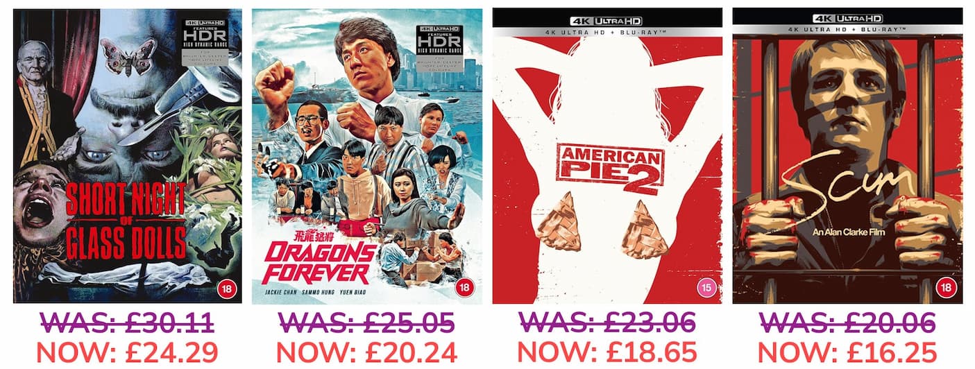 Save up to 30% on selected 88 Films titles