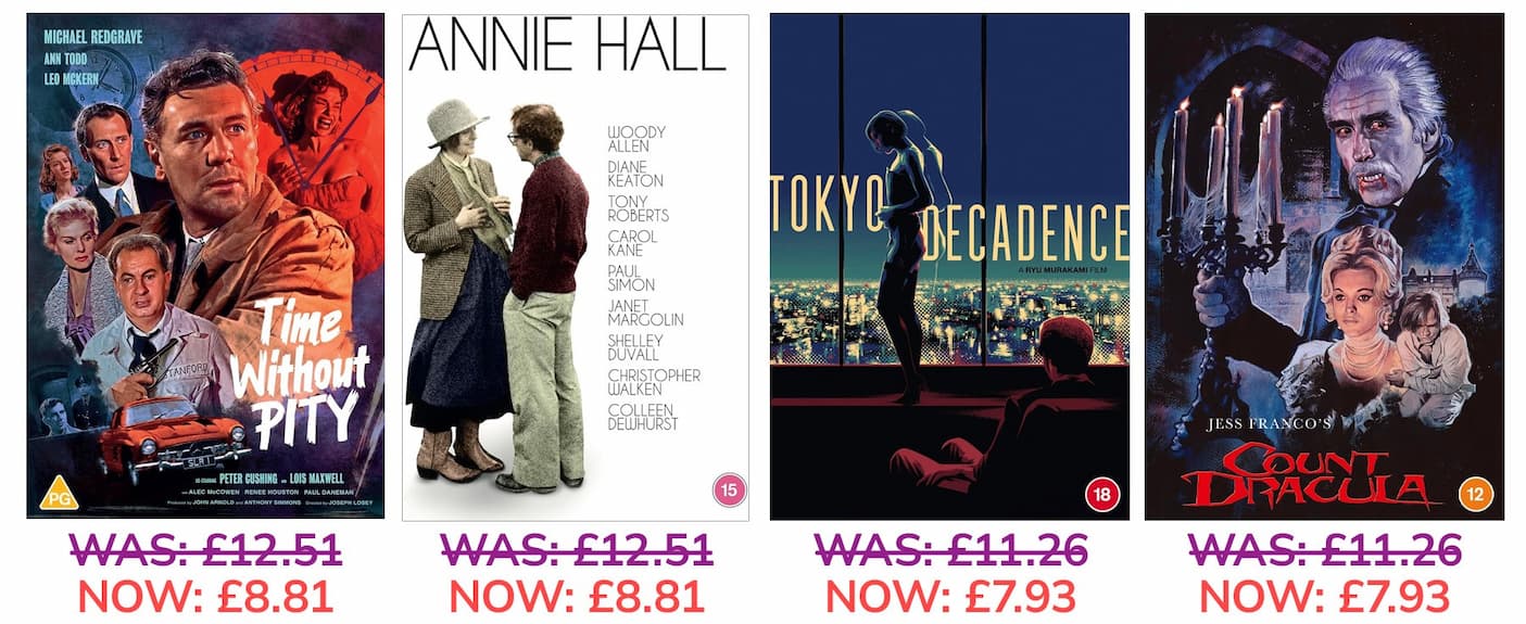 Save up to 30% on selected 88 Films titles