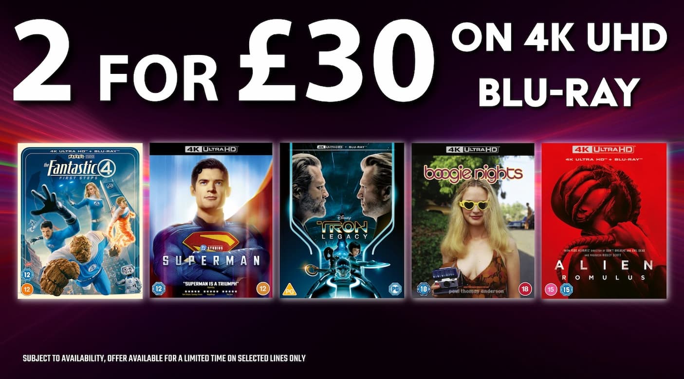 2 for £30 on 4K UHD Offer
