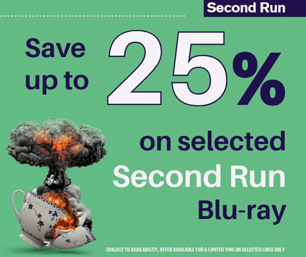 Save up to 25% on selected Second Run Blu-ray