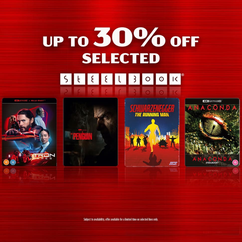 Up to 30% off selected steelbook