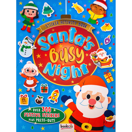 Santa's Busy Night Sticker Activity Book