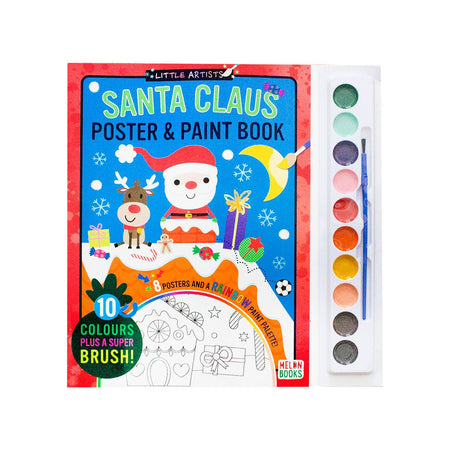 Little Artists Santa Claus Poster And Paint