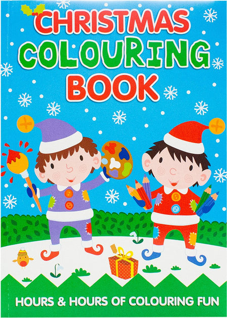 Christmas Colouring Book Elves