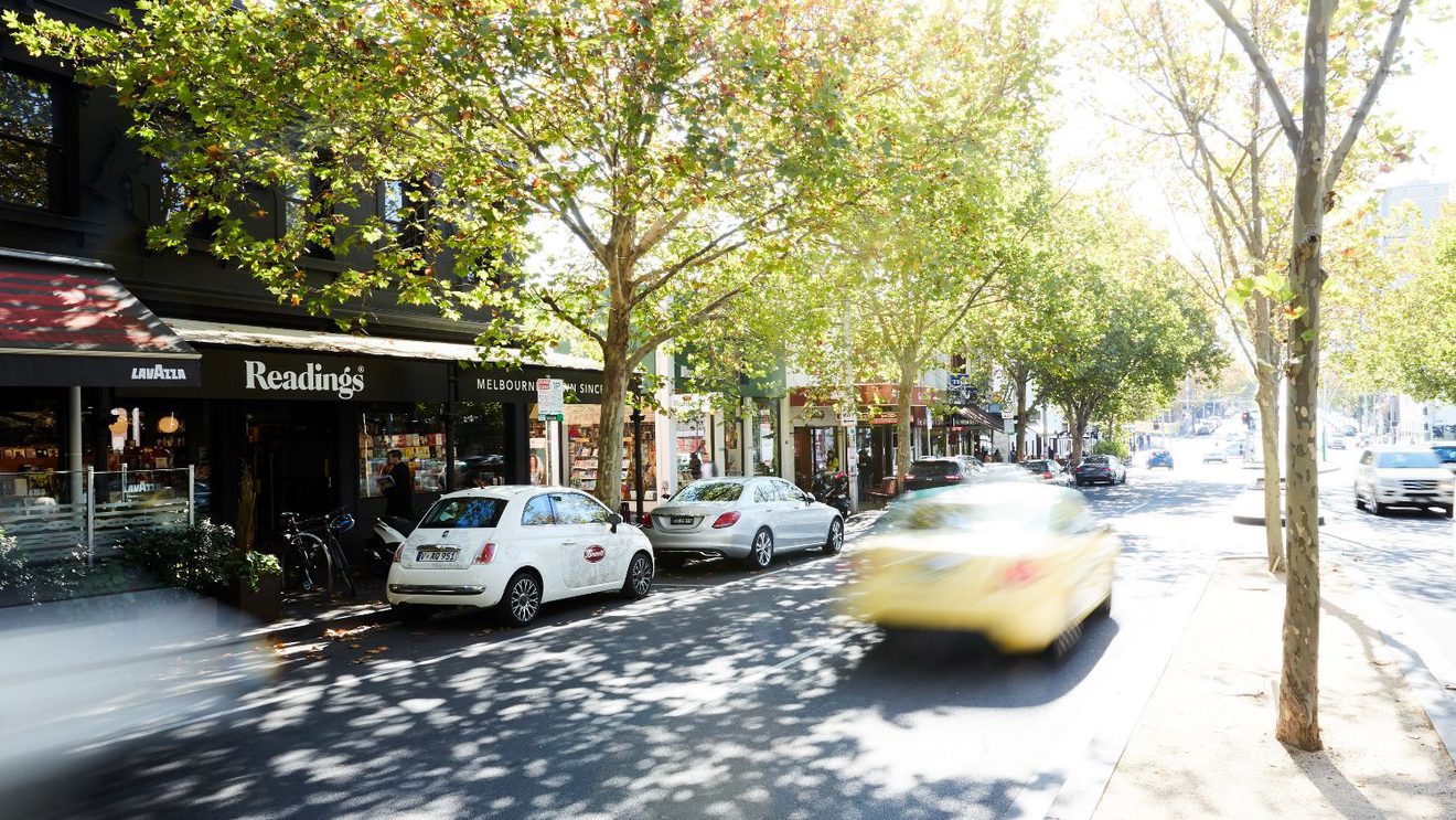 The exterior of our flagship shop on a very busy Lygon Street, Carlton.