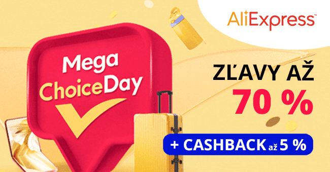 AliExpress.com - Mega Choice Day: Zľavy až 70 %