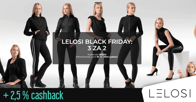 Lelosi.sk -  	 	Black Friday: Kupón na 3 produkty za cenu 2