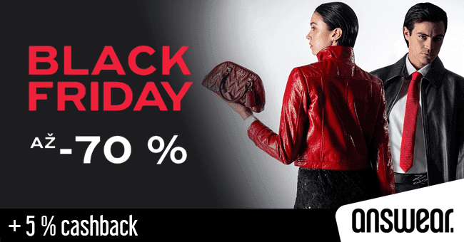 Answear.sk -  	Black Friday: Zľavy až 70 %, takmer 200 000 produktov v zľave