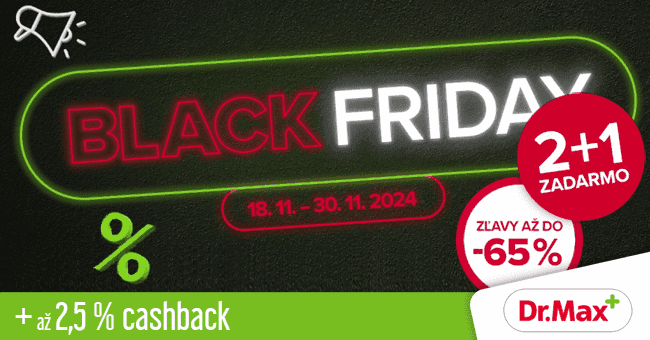 DrMax.sk -  	Black Friday: Zľavy až do 65 %