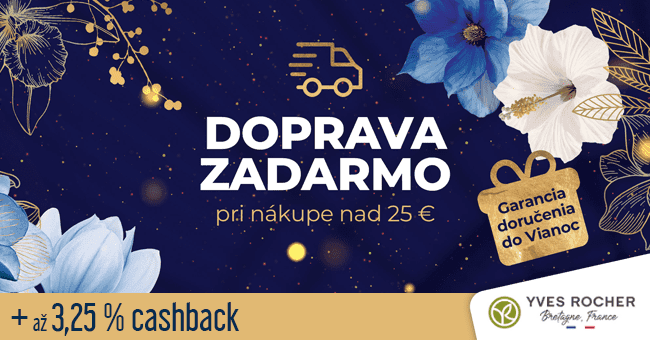 Yves-rocher.sk - 		Doprava zadarmo pri nákupe nad 25 €