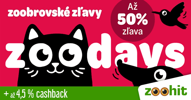 Zoohit.sk -  	Zoodays: Až -50% zľava na krmivo, maškrty, hračky a doplnky