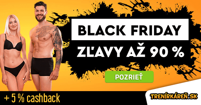 Trenírkáreň.sk -  	Black Friday: Zľavy až 90 %