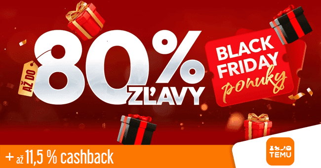 Temu.com -  	Black Friday slevy až do 80 % na miliony produktov