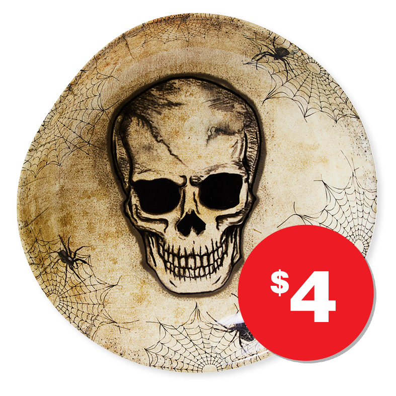 Halloween Skull Face Bowl $4.00