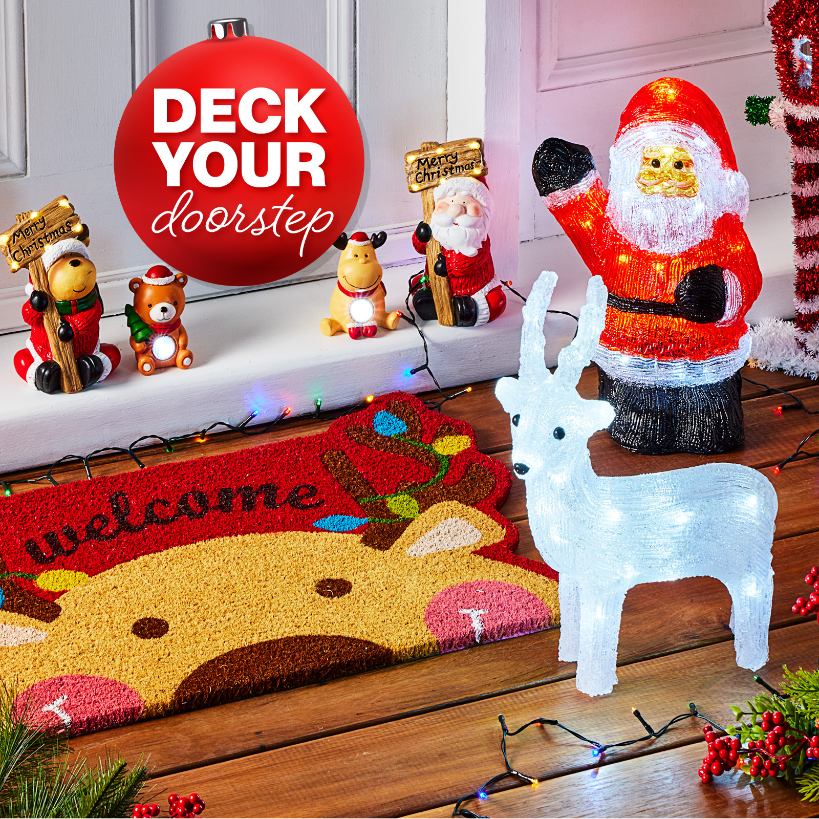 Deck your doorstep - christmas outdoor decorations