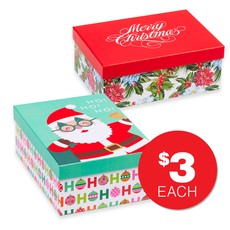 Christmas Gift Box Rectangular S6 $3.00