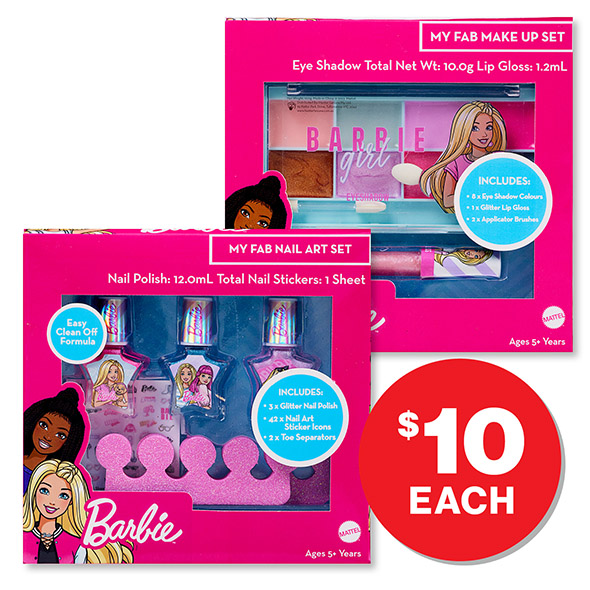 Barbie My Fab Make Up/Nail Set $10.00