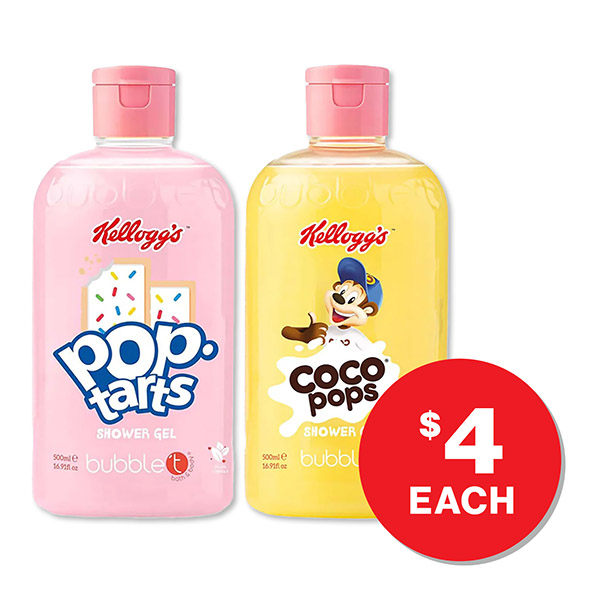 Kelloggs Shower Gel $4.00 each