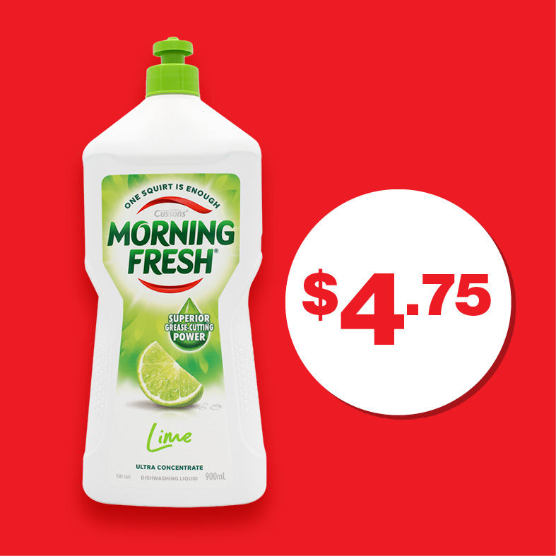 Morning Fresh Dishwashing Liquid 900mL $4.75