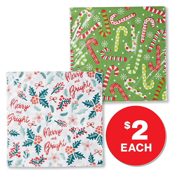 Christmas Lunch Napkin 20PK $2.00 each