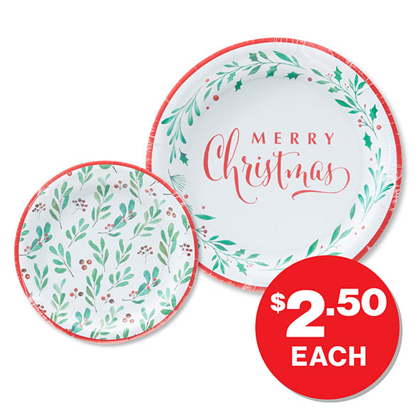 Christmas Paper Plates 10PK $2.50 each