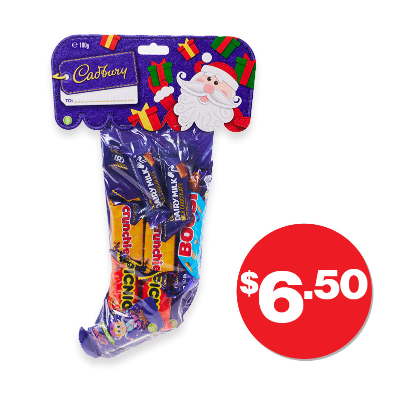 Cadbury Stocking $6.50