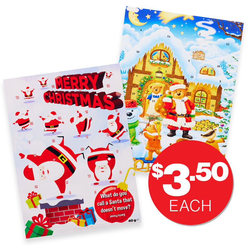 Santa/Bear Advent Calendar $3.50