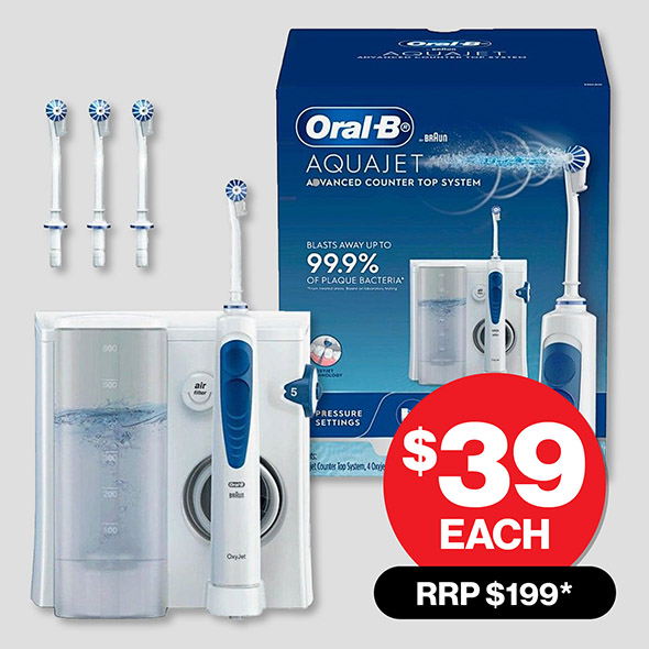 ORAL B AQUAJET $39 RRP $199