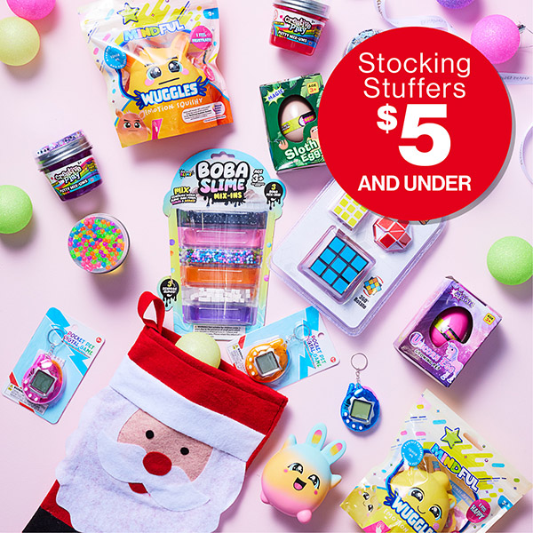 Make Christmas morning extra fun with stocking stuffers for $5 or less! From puzzles to squishy toys, there's something to surprise every little one