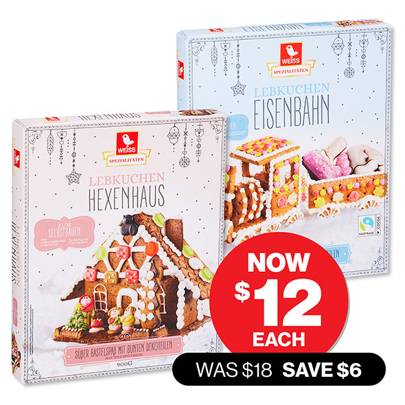 Weiss Gingerbread DIY Kits $12ea