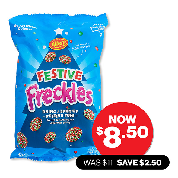 Allen's Festive Freckles 525g $8.50