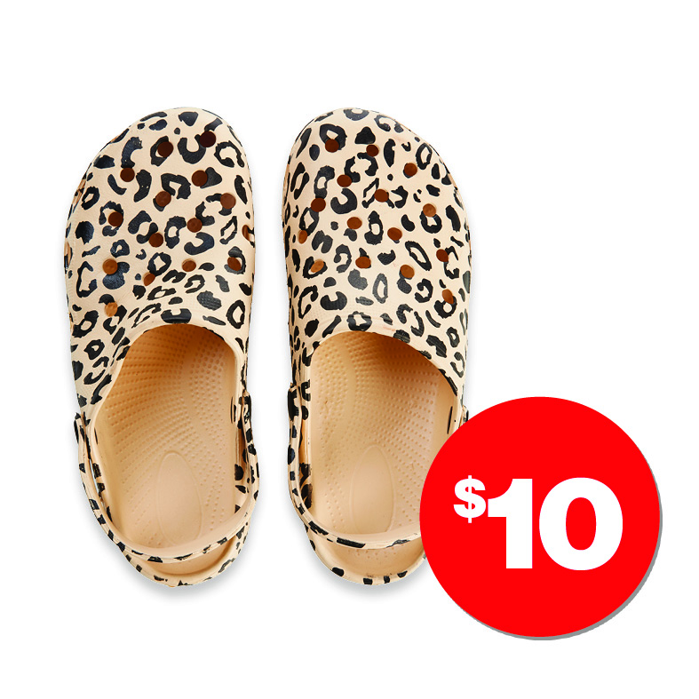 Women's Clogs Leopard $10