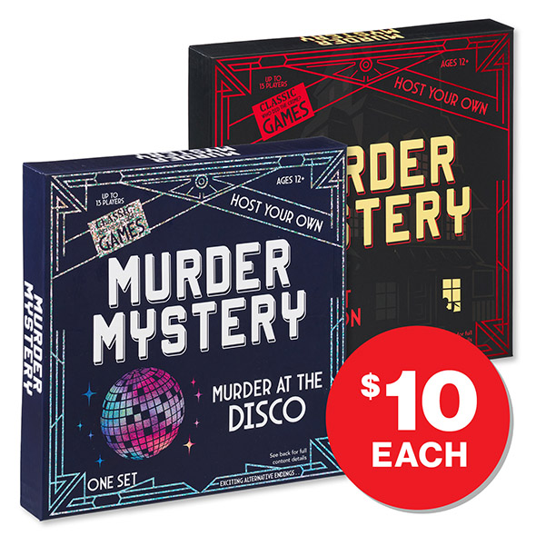 Murder Mystery Game Assorted  $10ea