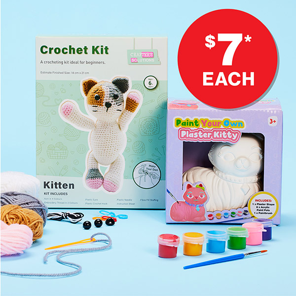 Give the gift of creativity this Christmas with our Crochet and Plaster Kits!